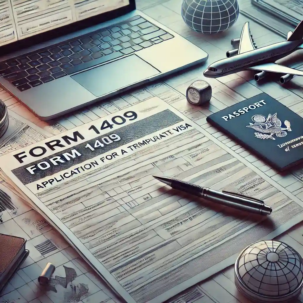 Sample of Form 1409 Temporary Graduate Visa