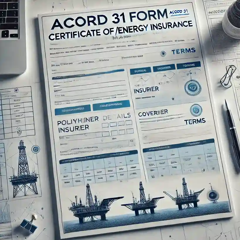 Example of Acord 31 Fillable Form