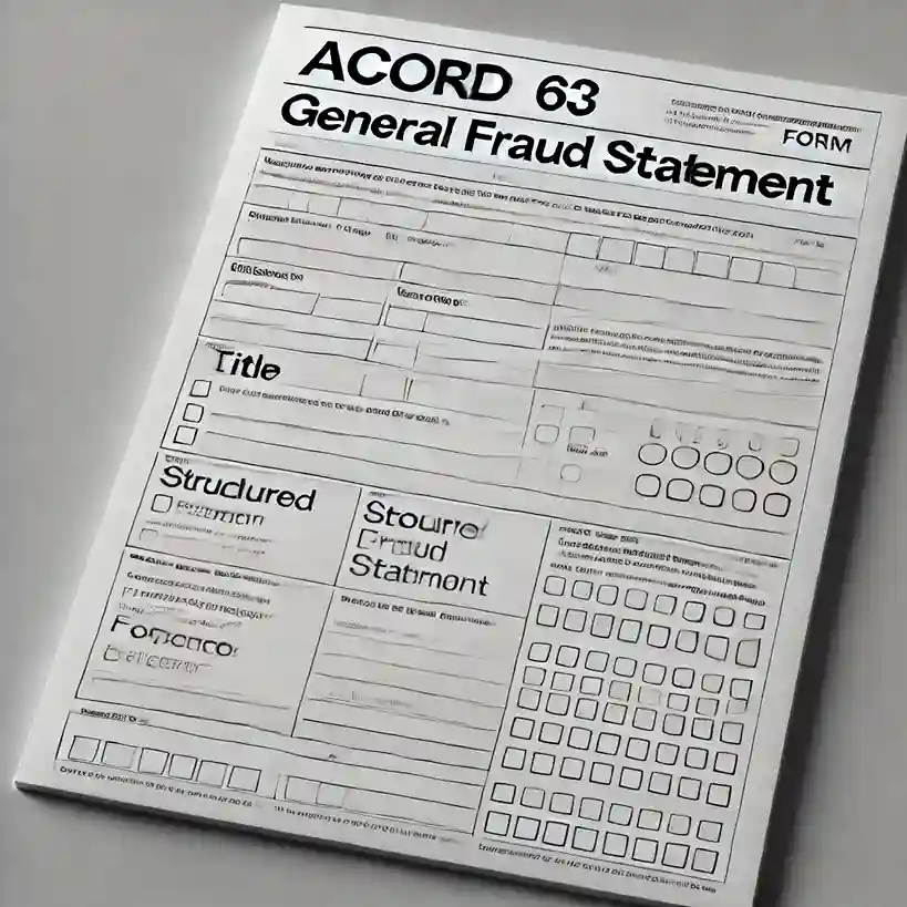 Acord 63 Fraud Statment form