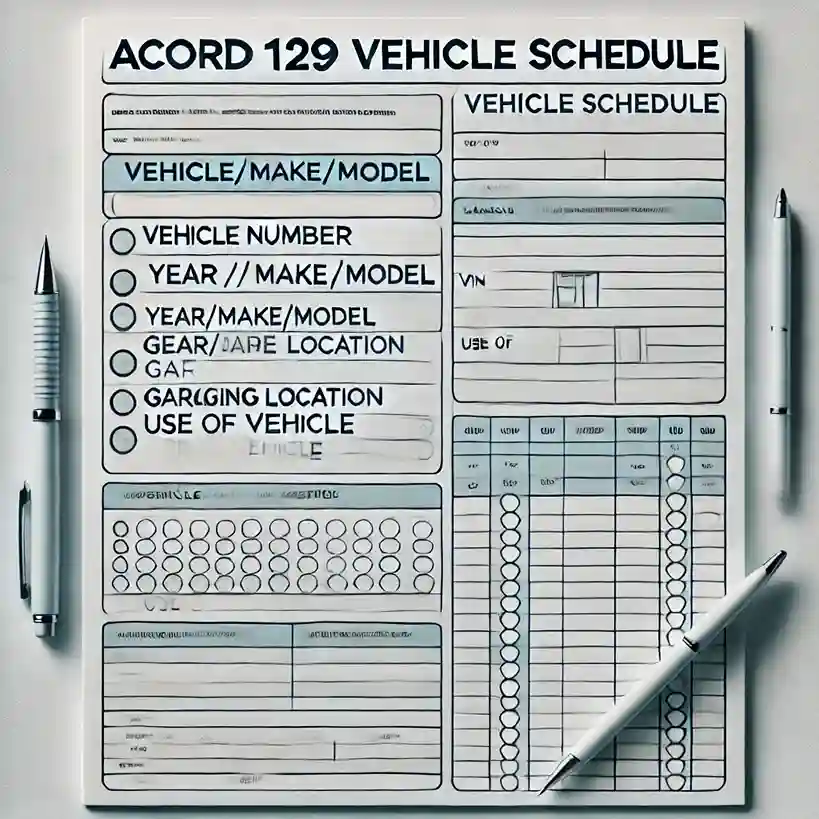 Preview Of Fillable 129 Acord Form