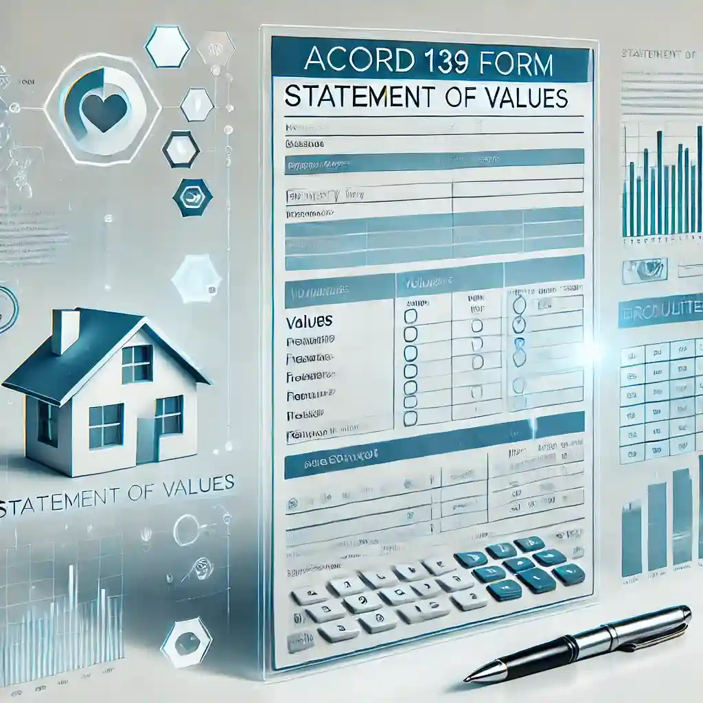 Banner Showing  acord 139 printable pdf form