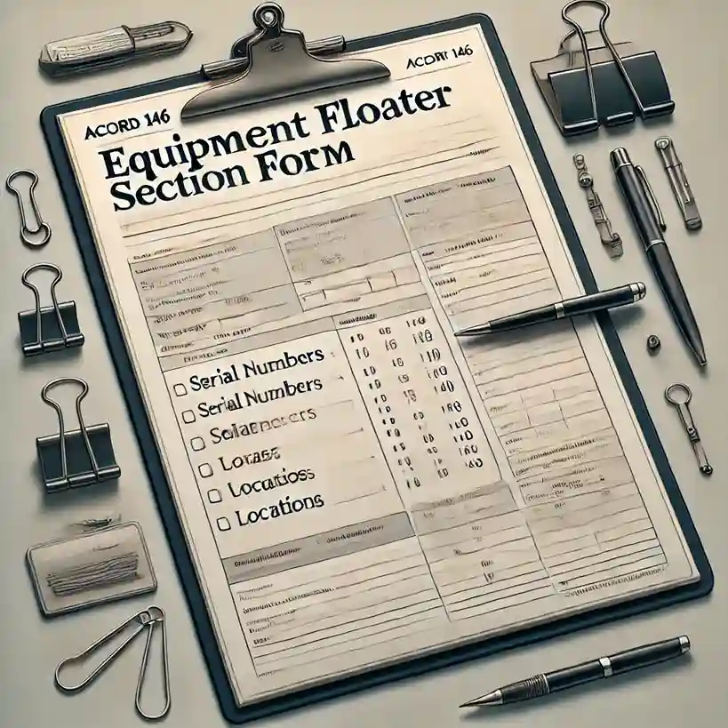 Image showing acord 146 fillable form​ pdf