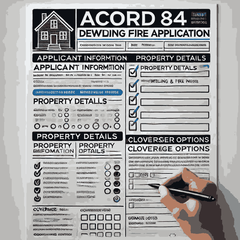 Image showing sample of Acord 84 Form