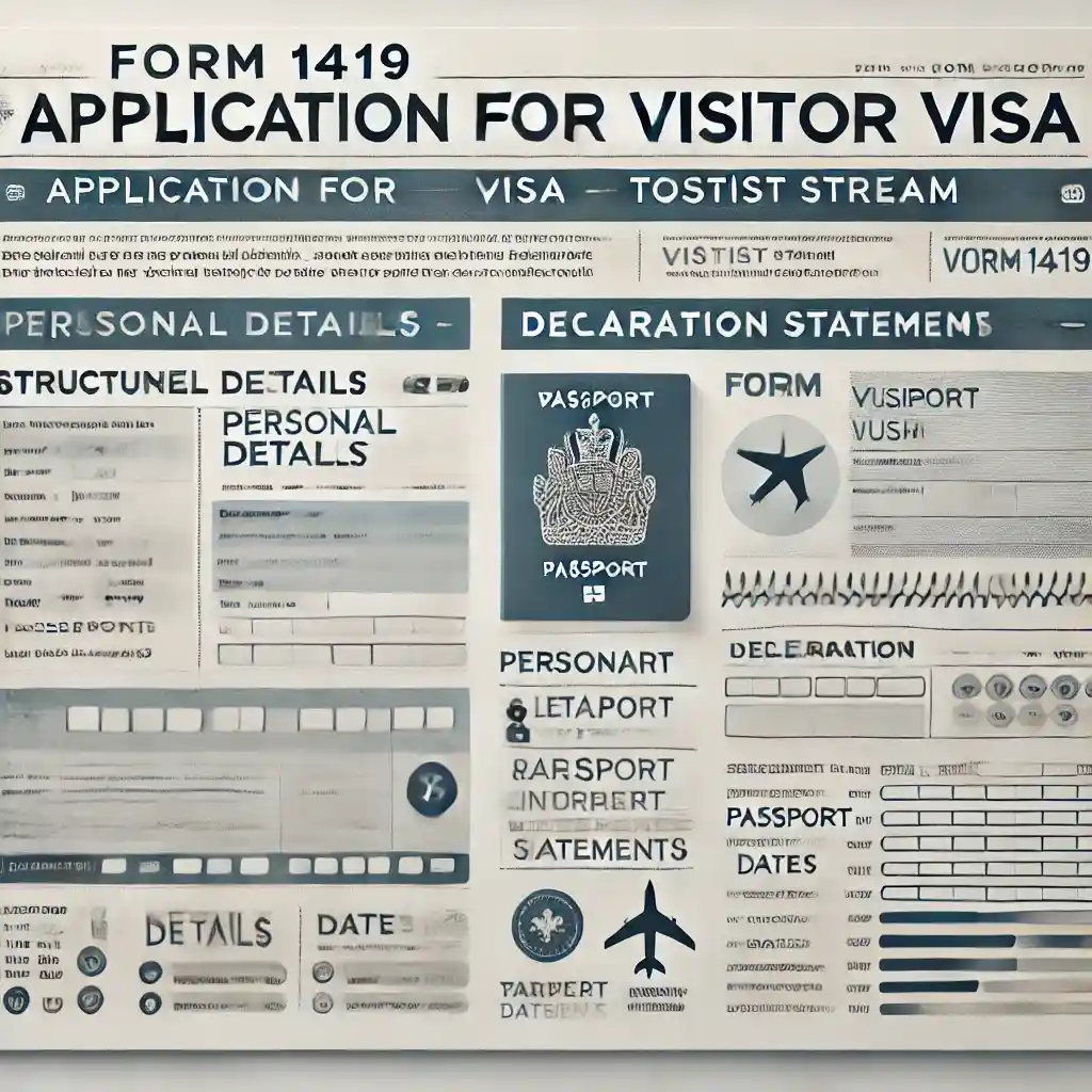 Photo of australia tourist visa form 1419