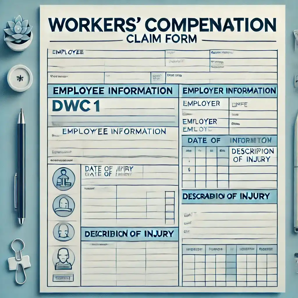 workers compensation claim form dwc 1