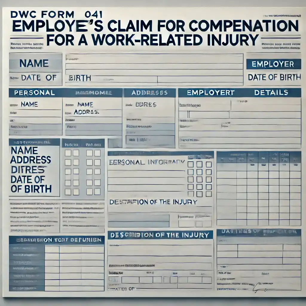 dwc form 041 texas For Work Related Injury