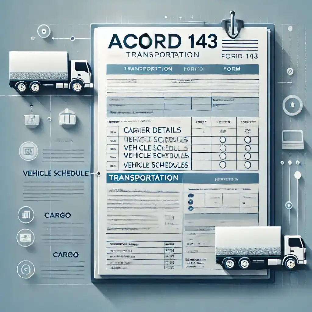 Preview Of Acord 143 Transportation Section Form 