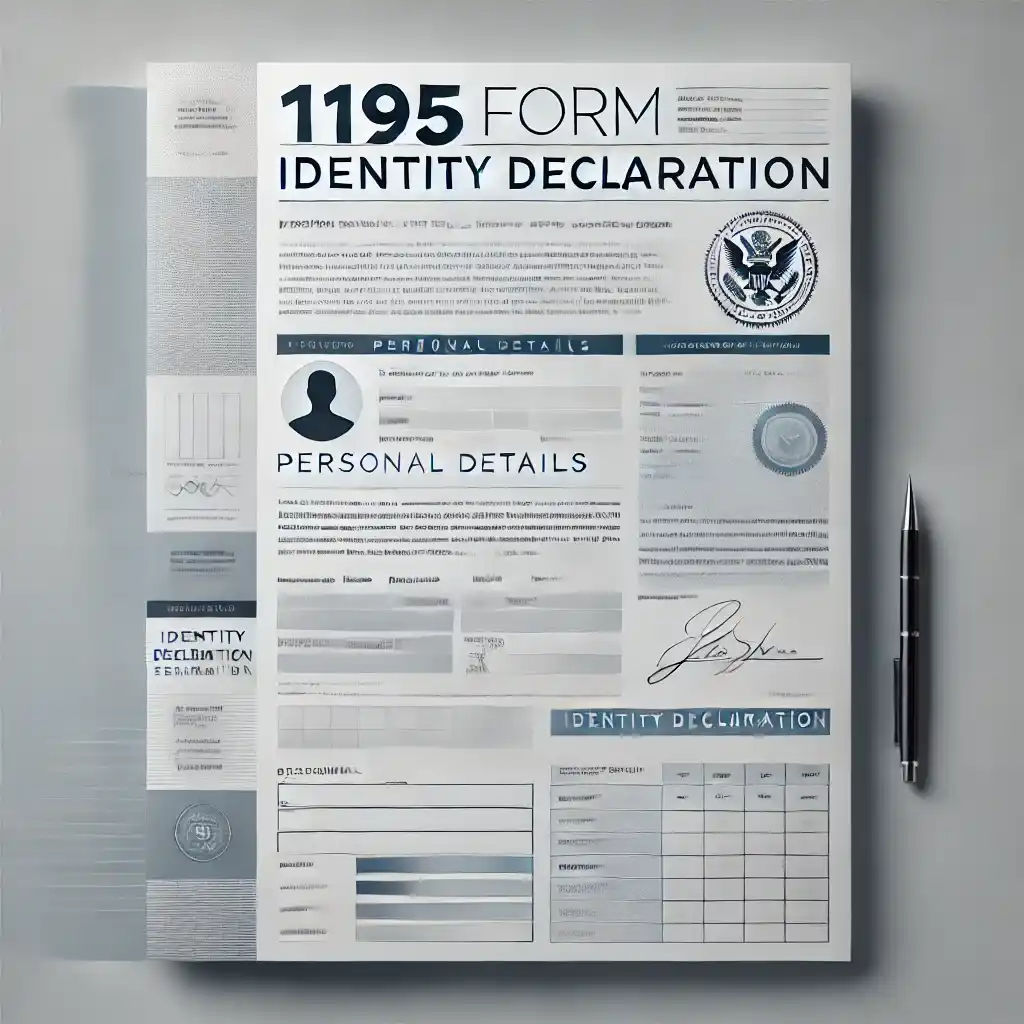 Image Showing Australian Citizenship Form 1195