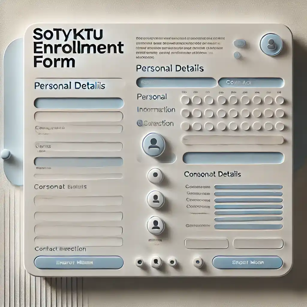 SotyKtu Enrollment Form sample